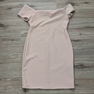 Forever 21 Nude fitted dress